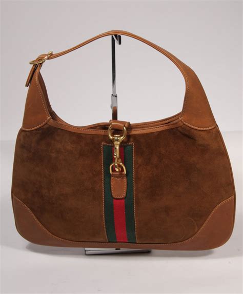 brown gucci handbags|gucci brown suede hobo bag.